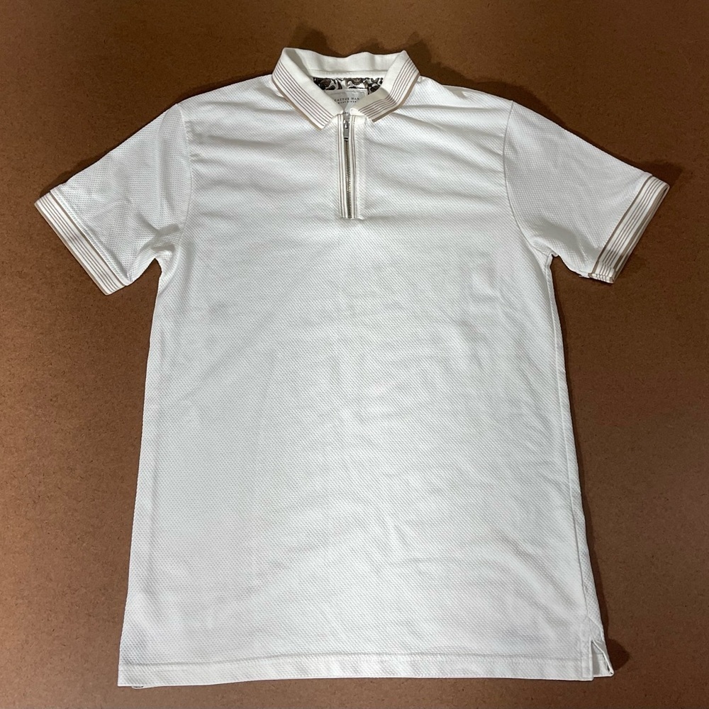 Cactus Cream Polo with Brown Details